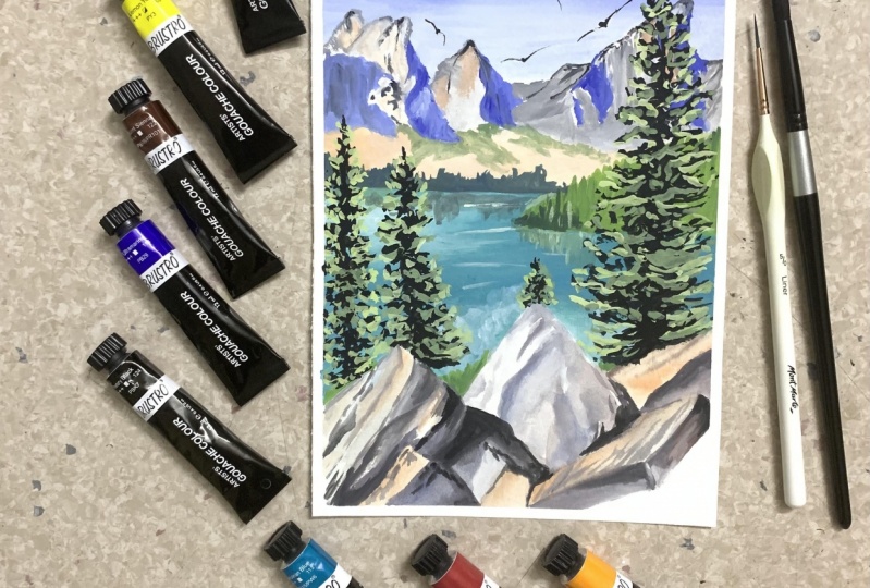 Gouache Landscape