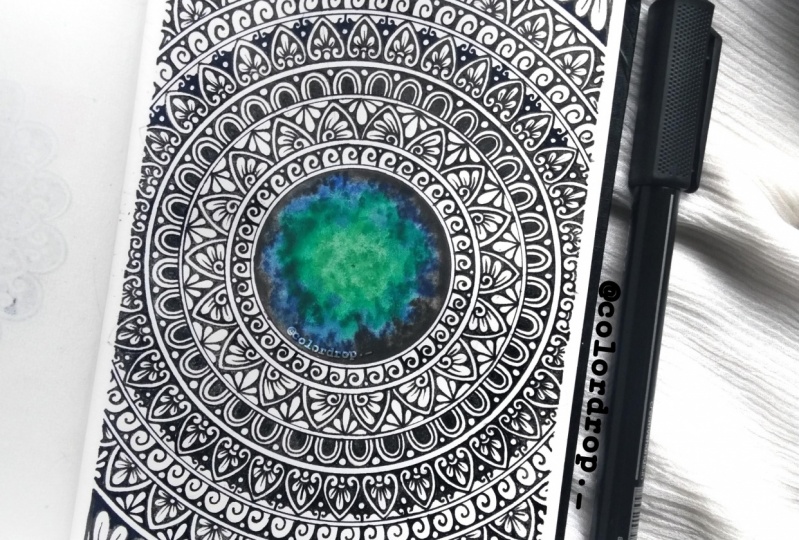 Emerald Galaxy Mandala
