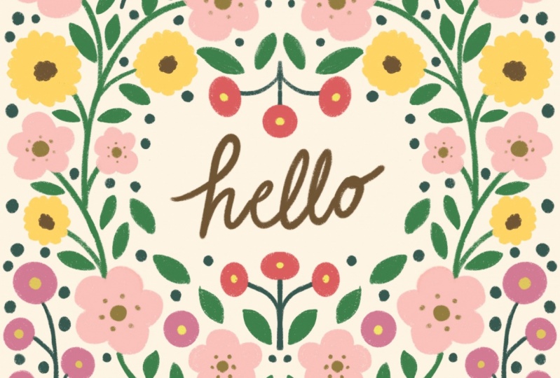 Symmetrical Flower Illustration