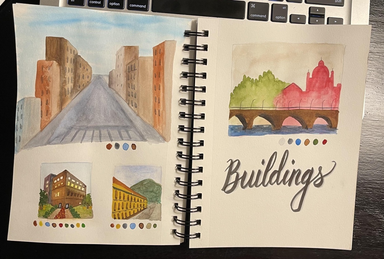 Cityscapes and Urban Landscapes & Color Theory - student project