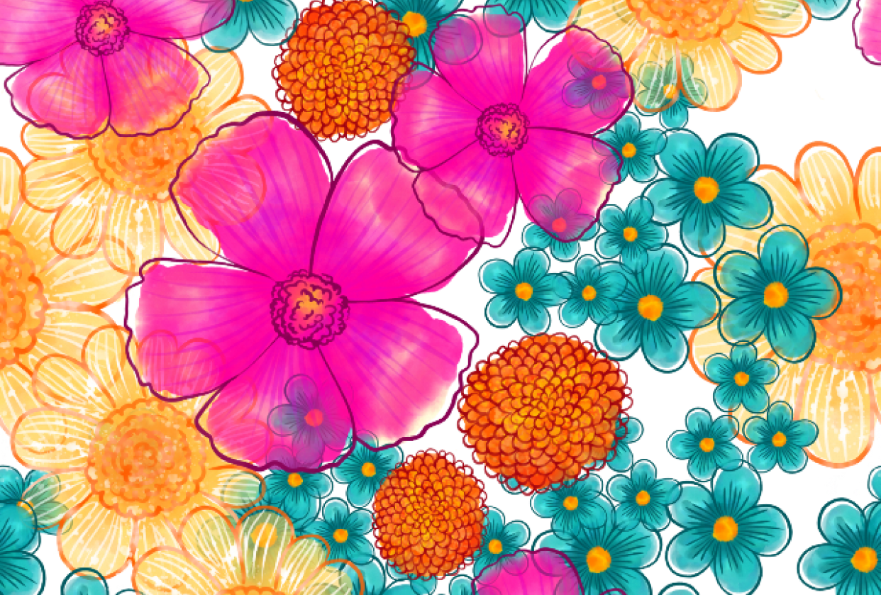 Fresco Flowers - student project