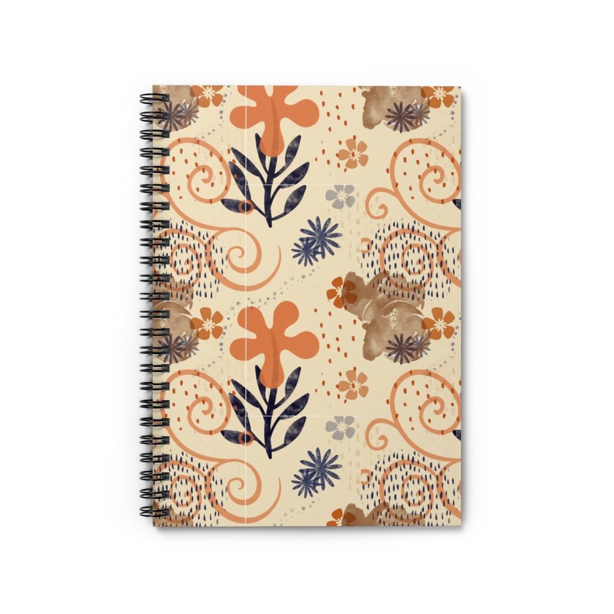 Fall Floral Pattern on Journal - student project