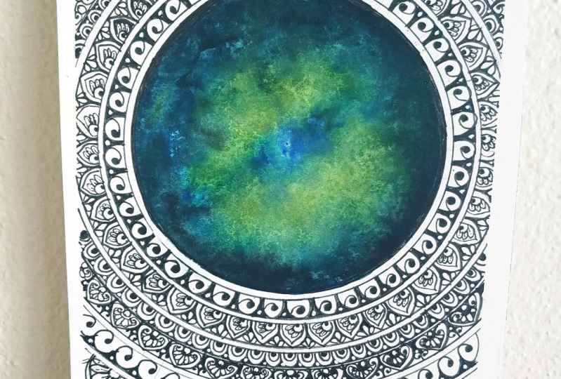 Emerald Galaxy Mandala