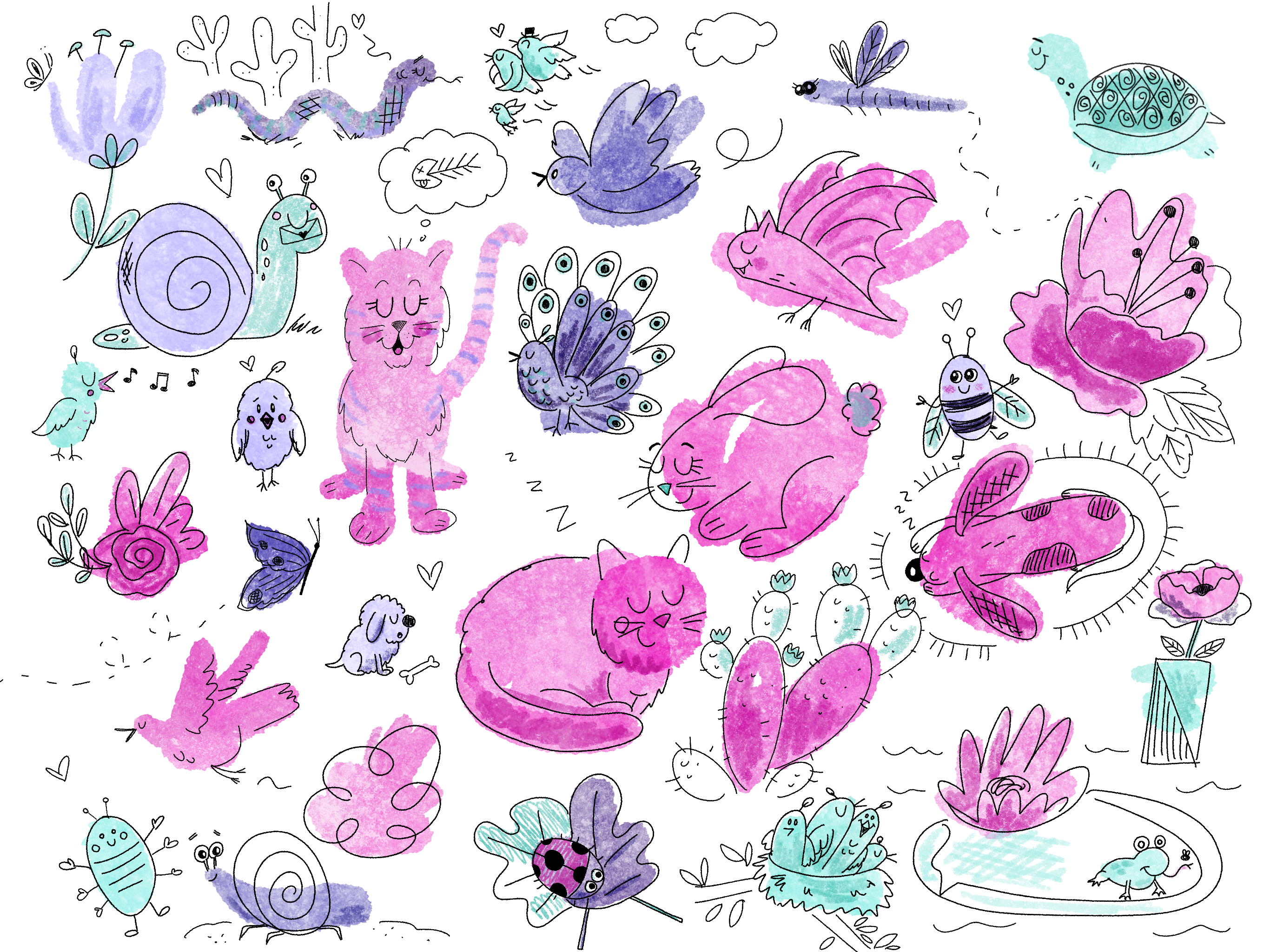 Creative Splotch Doodles! - student project