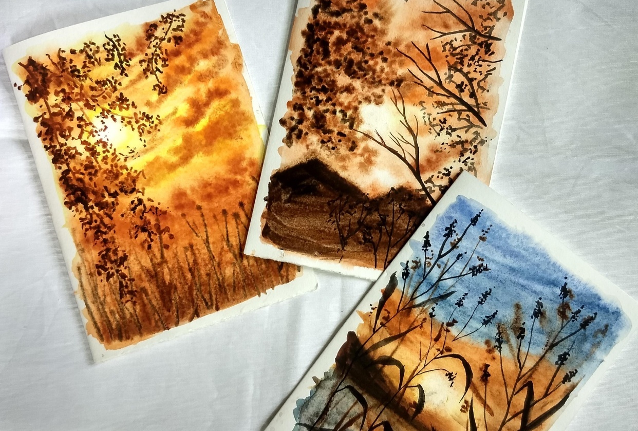 Glowing sunsets - student project