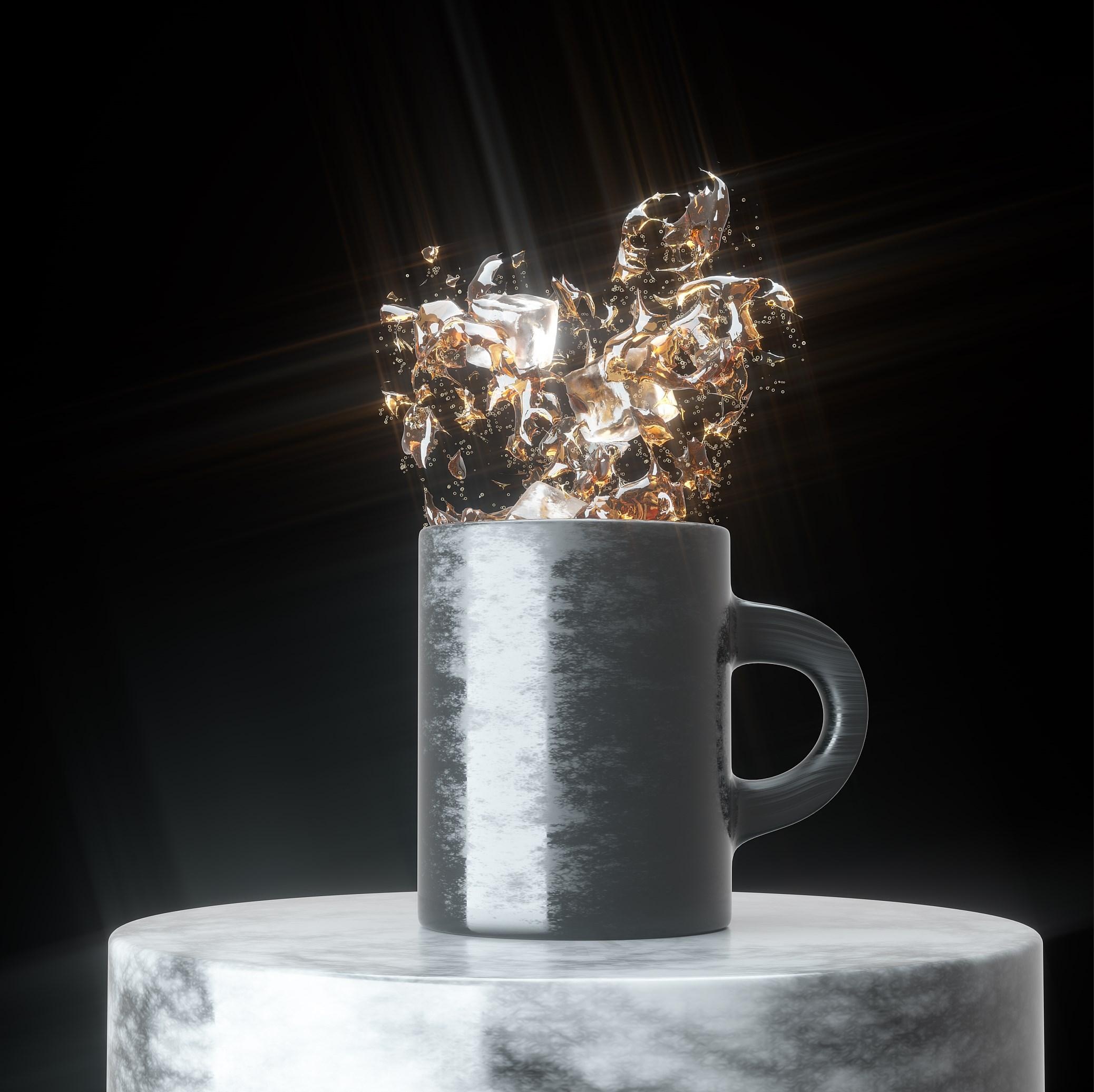 Iced Coffee with a Mug - student project