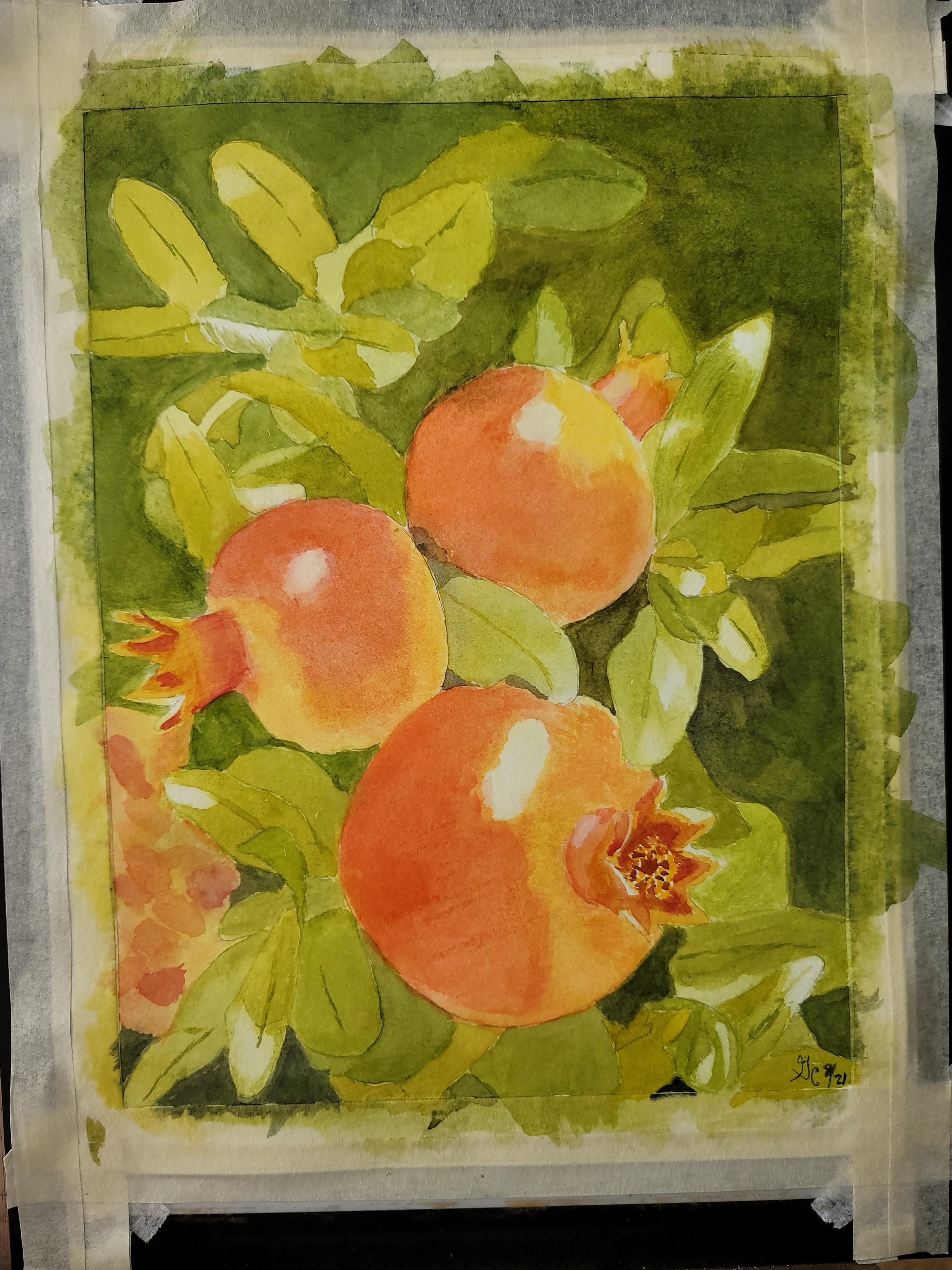 My first watercolor - student project