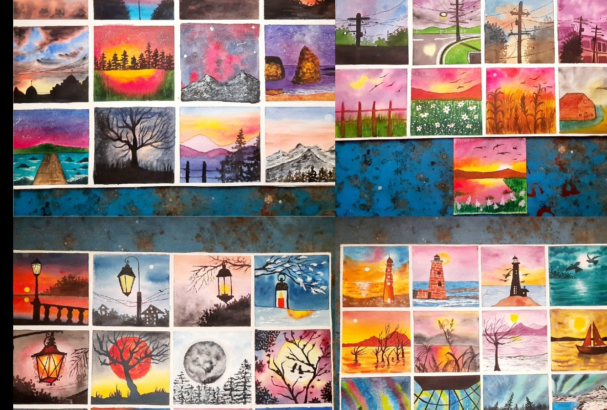 50 Day Watercolor Challenge- With UmaShree - student project