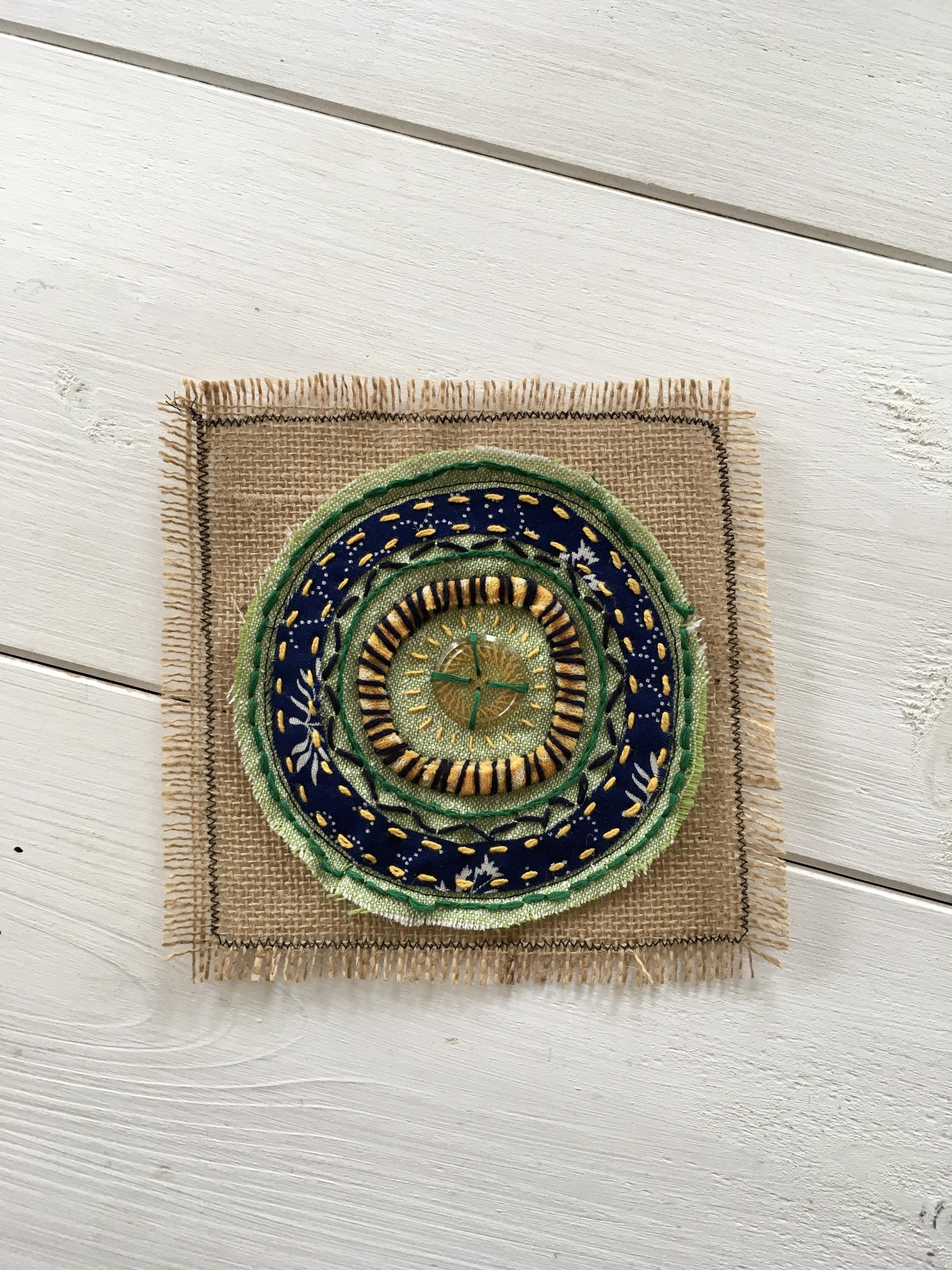 Stitched Mandala - student project