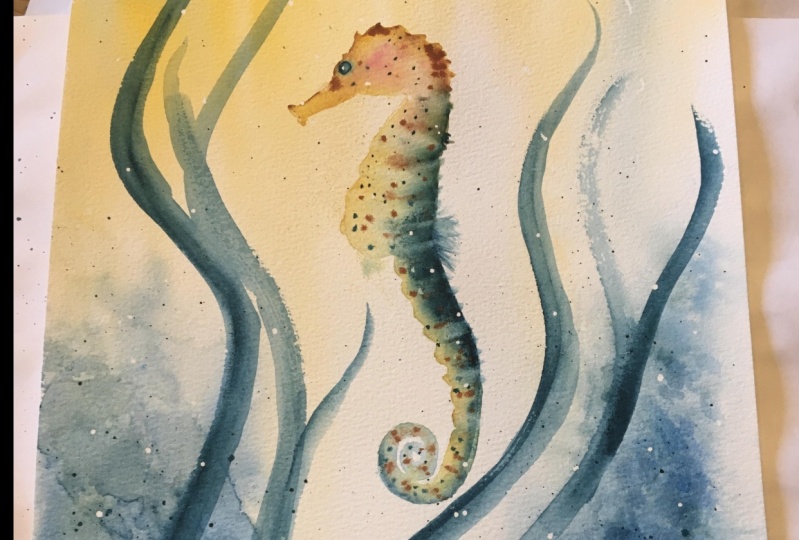 Dot the seahorse