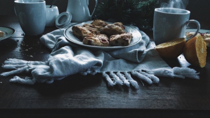 An Afternoon Gathering: Coffee and Cranberry Orange Scones