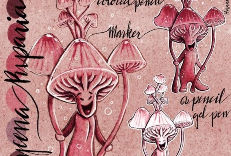 Mycena Riparia - Mushroom Character
