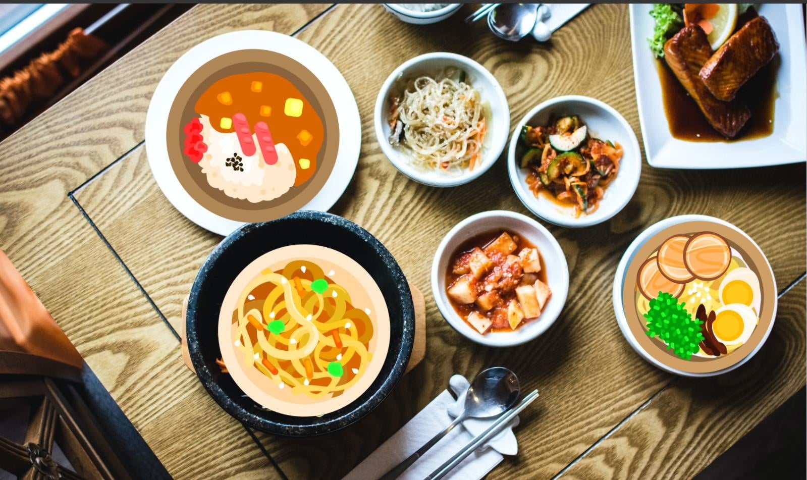 Food CSS Animation - student project