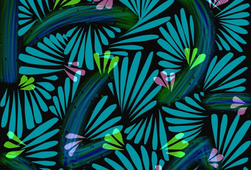Abstract murals in Procreate