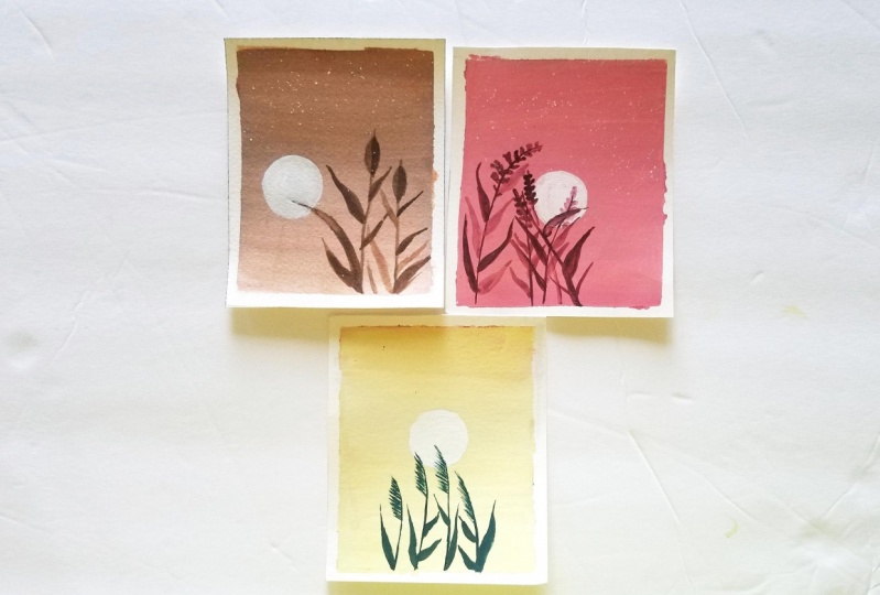 Minimalist abstract landscape - Beginner friendly watercolor Class