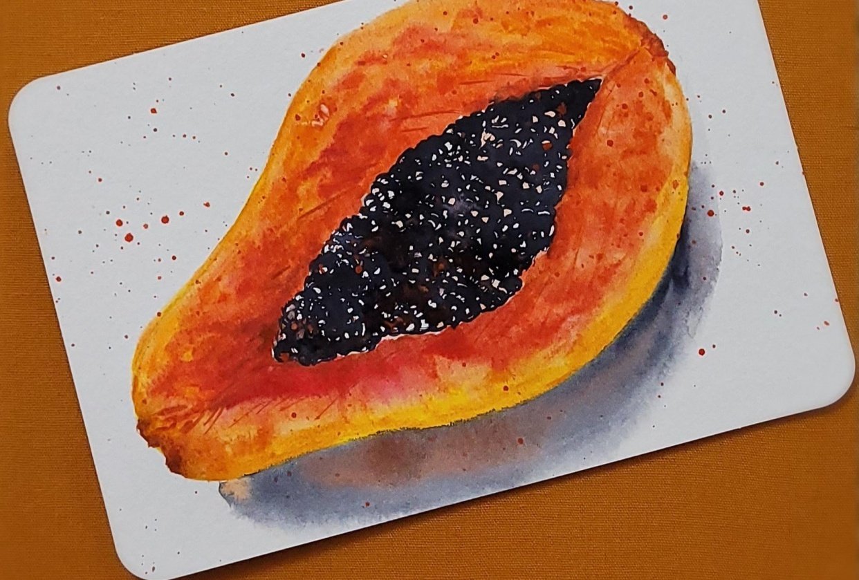 Tropical fruit series-Papaya - student project