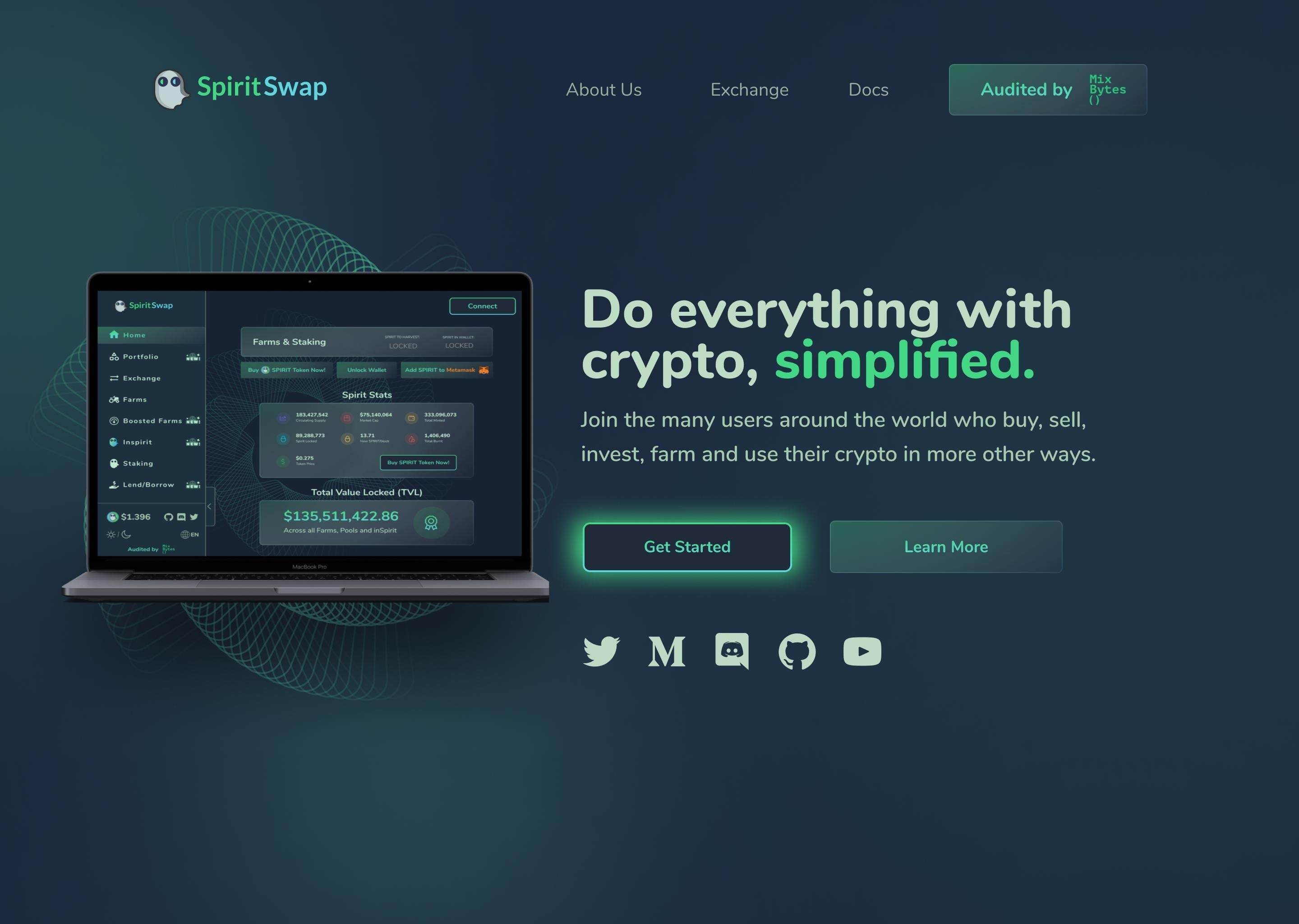 crypto web app - student project