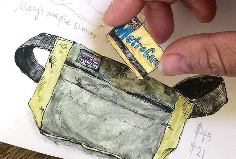 Tiny Metrocard in a Pouch