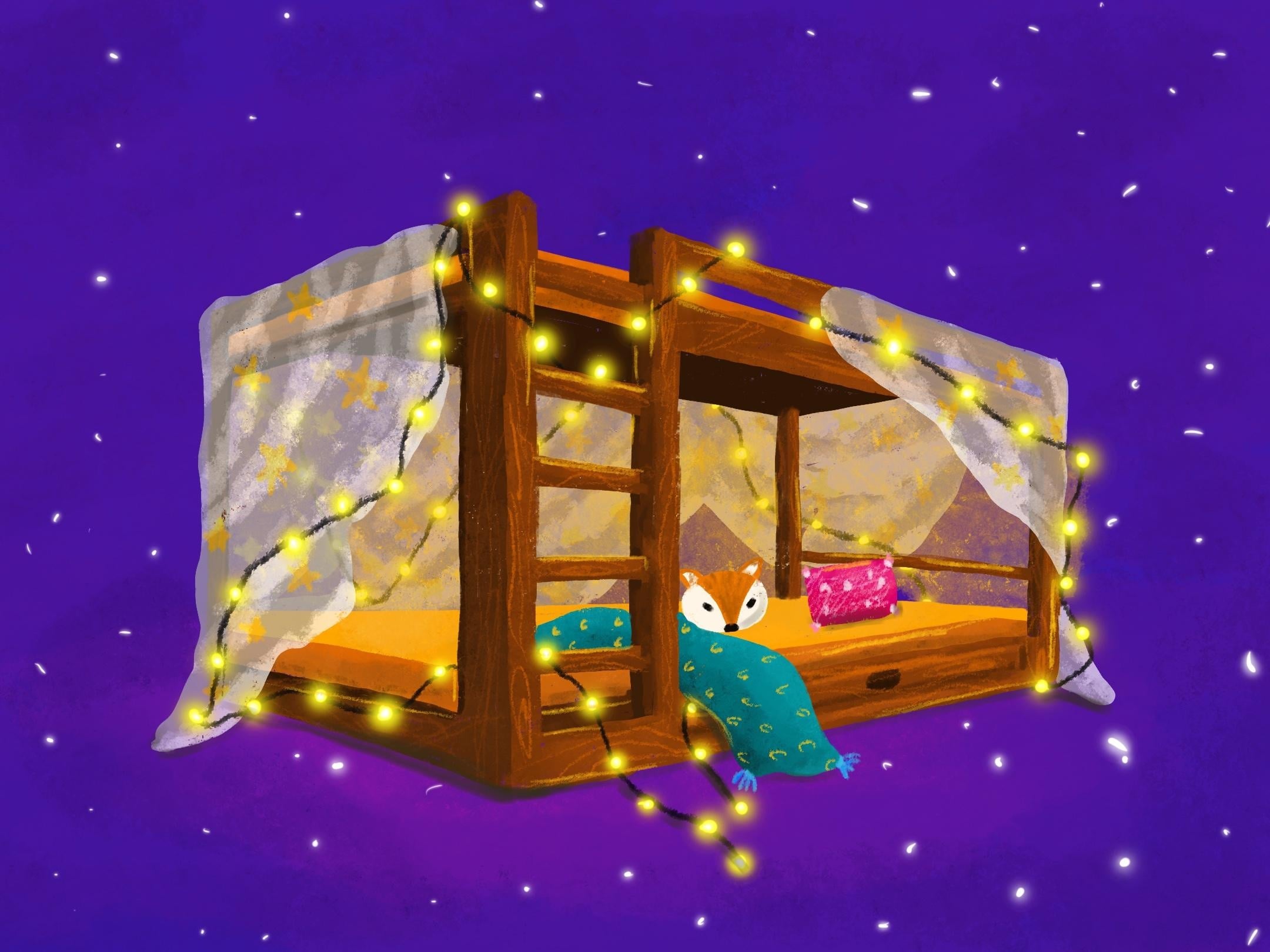 Two point perspective hidebed - student project