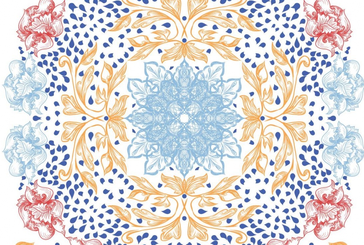 Mandala pattern - student project