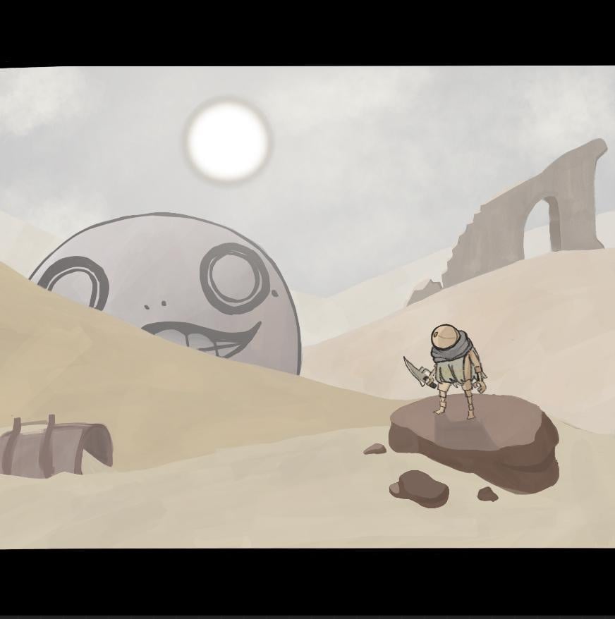 Machine in a desert - student project