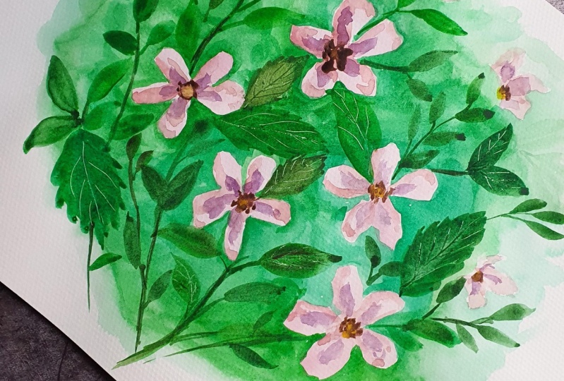 Viola in Watercolours