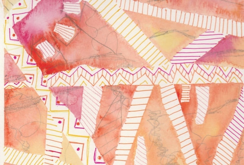 Mosaic Abstract Watercolors