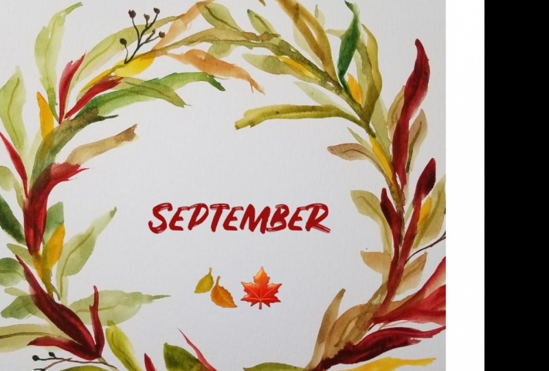 Watercolor Fall leaves
