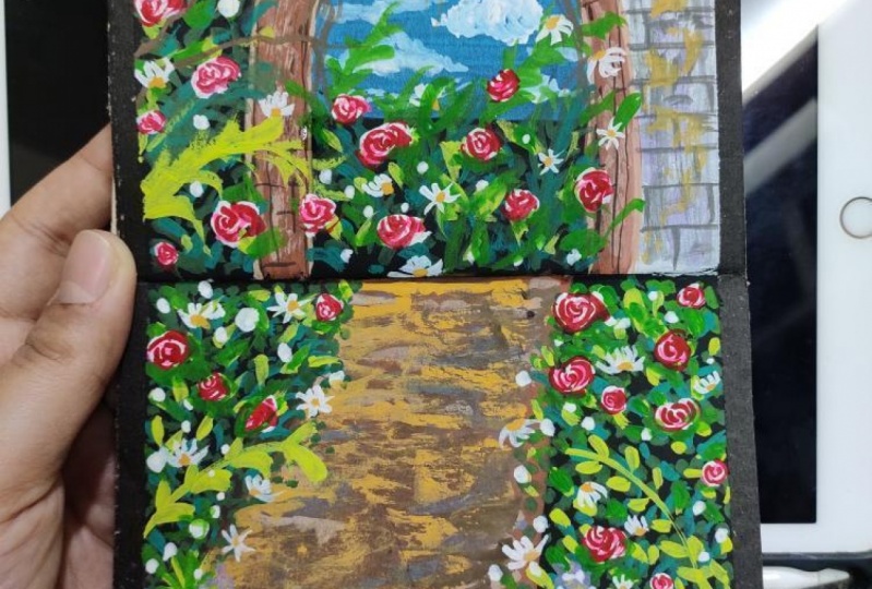 Secret Garden in Gouache
