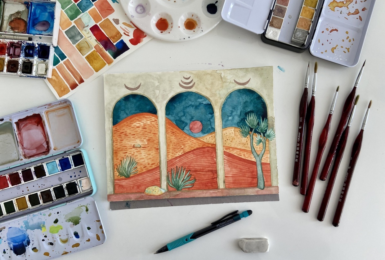Dawn in the dunes - student project