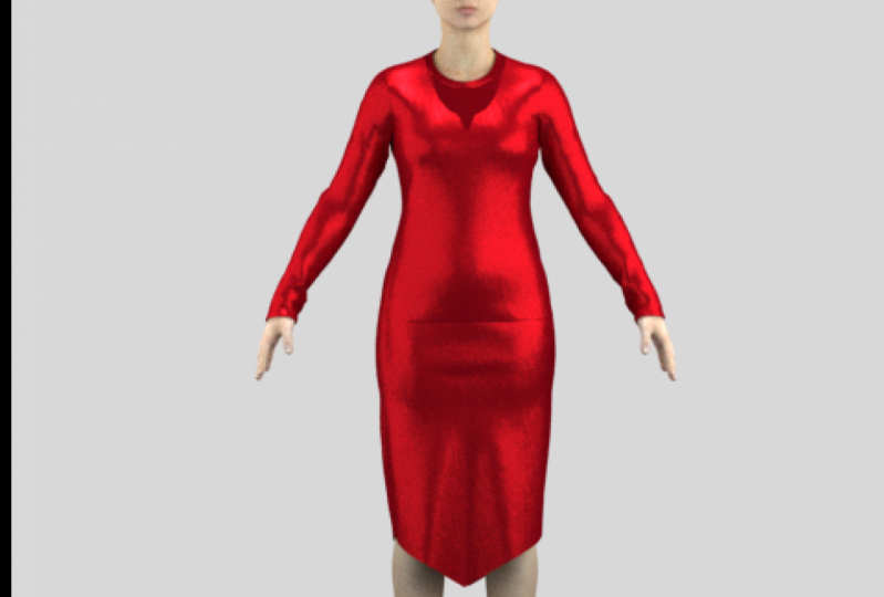 red dress