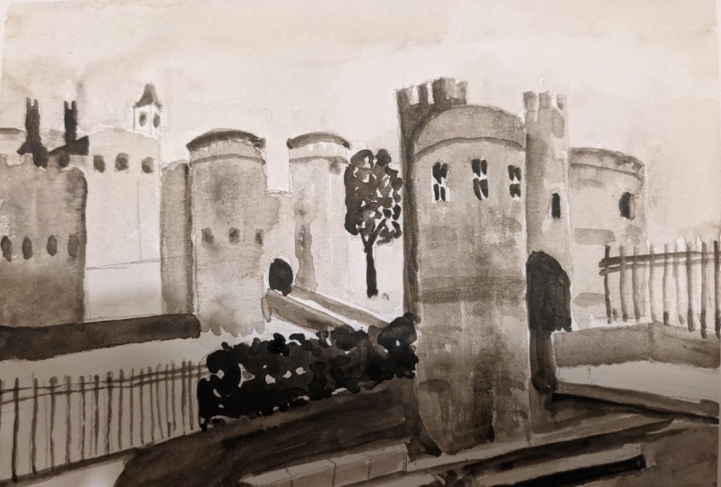 Tower of London in Sepia
