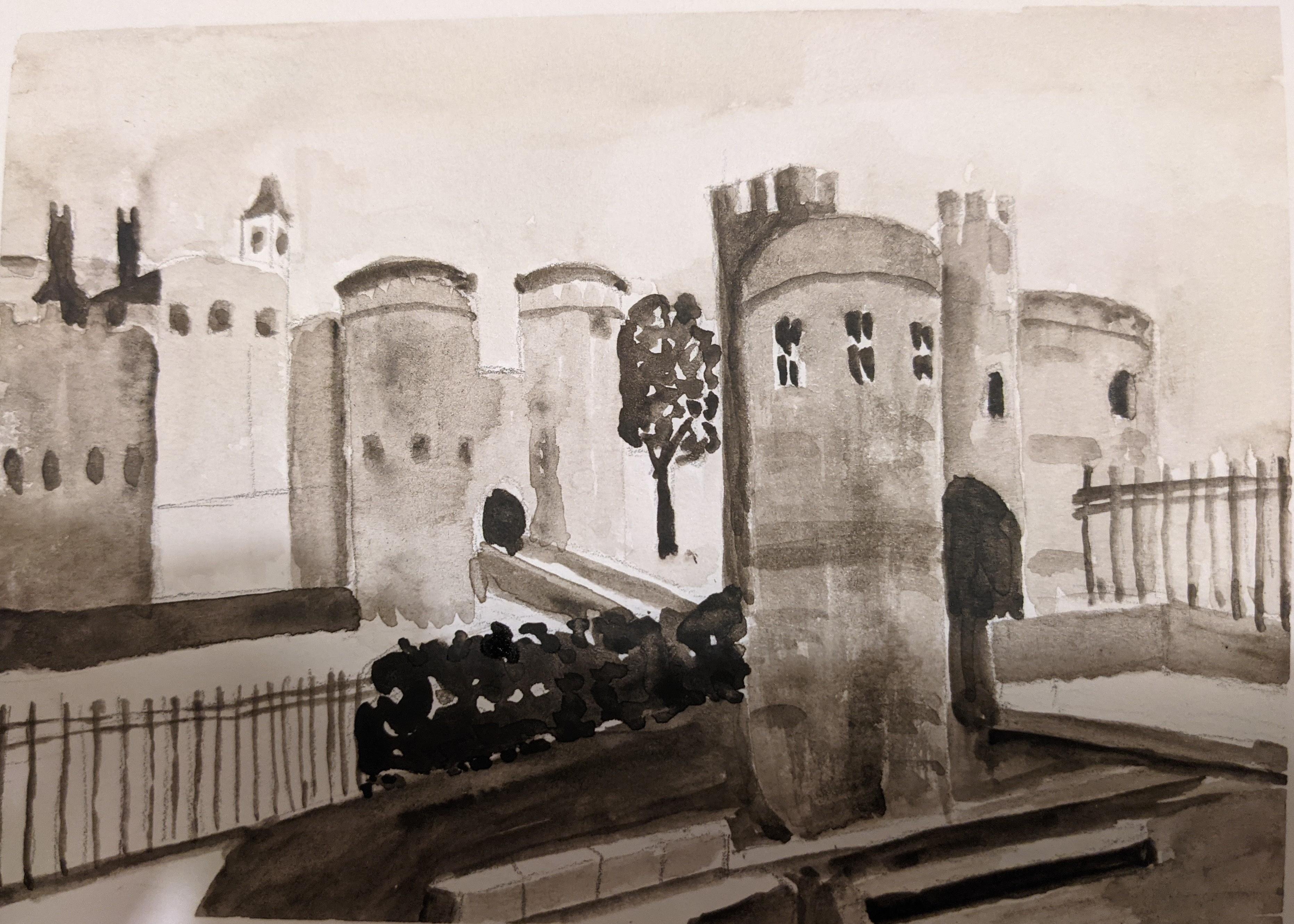 Tower of London in Sepia - student project