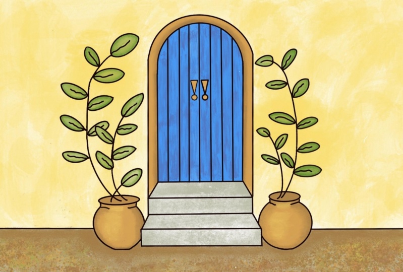 Blue Door of Santa Fe