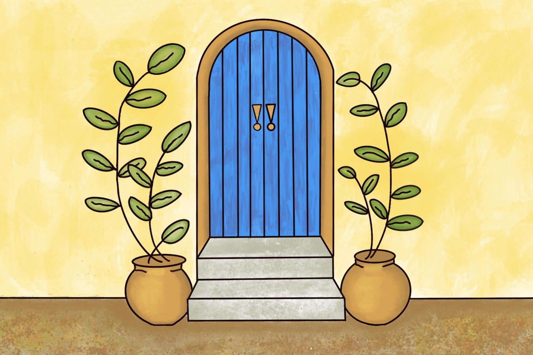 Blue Door of Santa Fe - student project