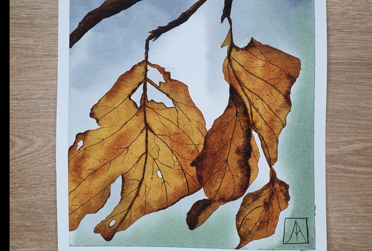 31 Days of Autumn Landscapes with Watercolours - student project
