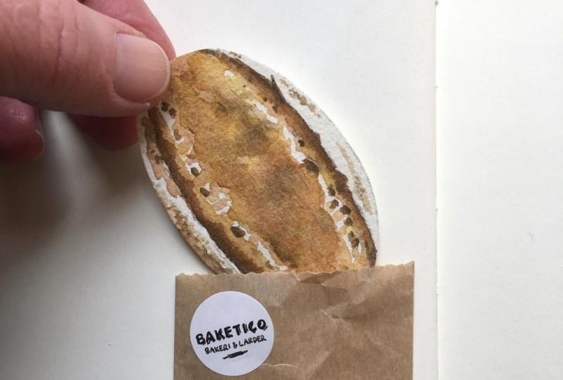 Sketchbook Sourdough Pocket
