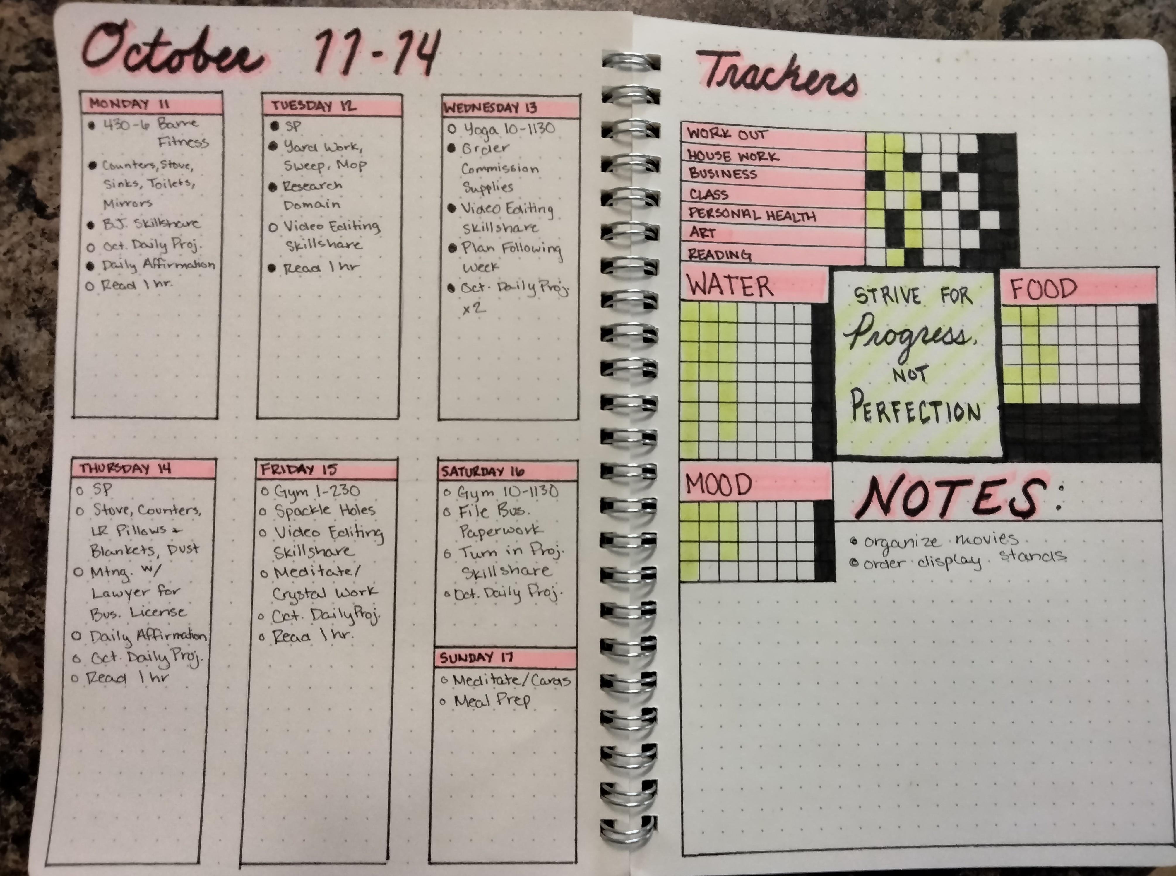 WEEKLY SPREAD - student project