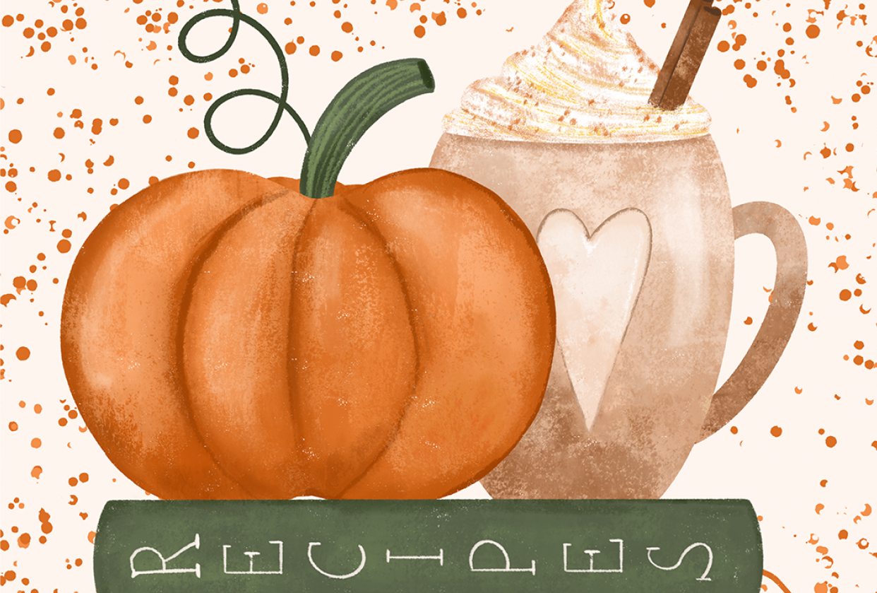 Hello Fall Wreath Illustration - student project