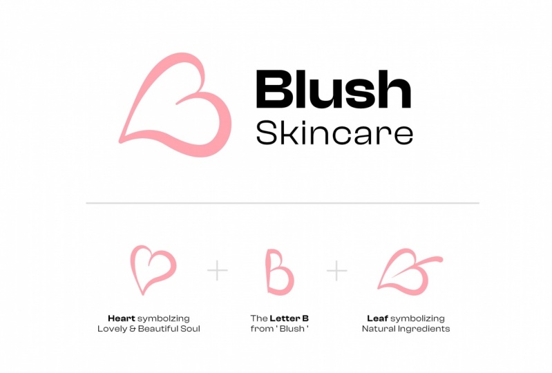 Blush Skincare Logo Design