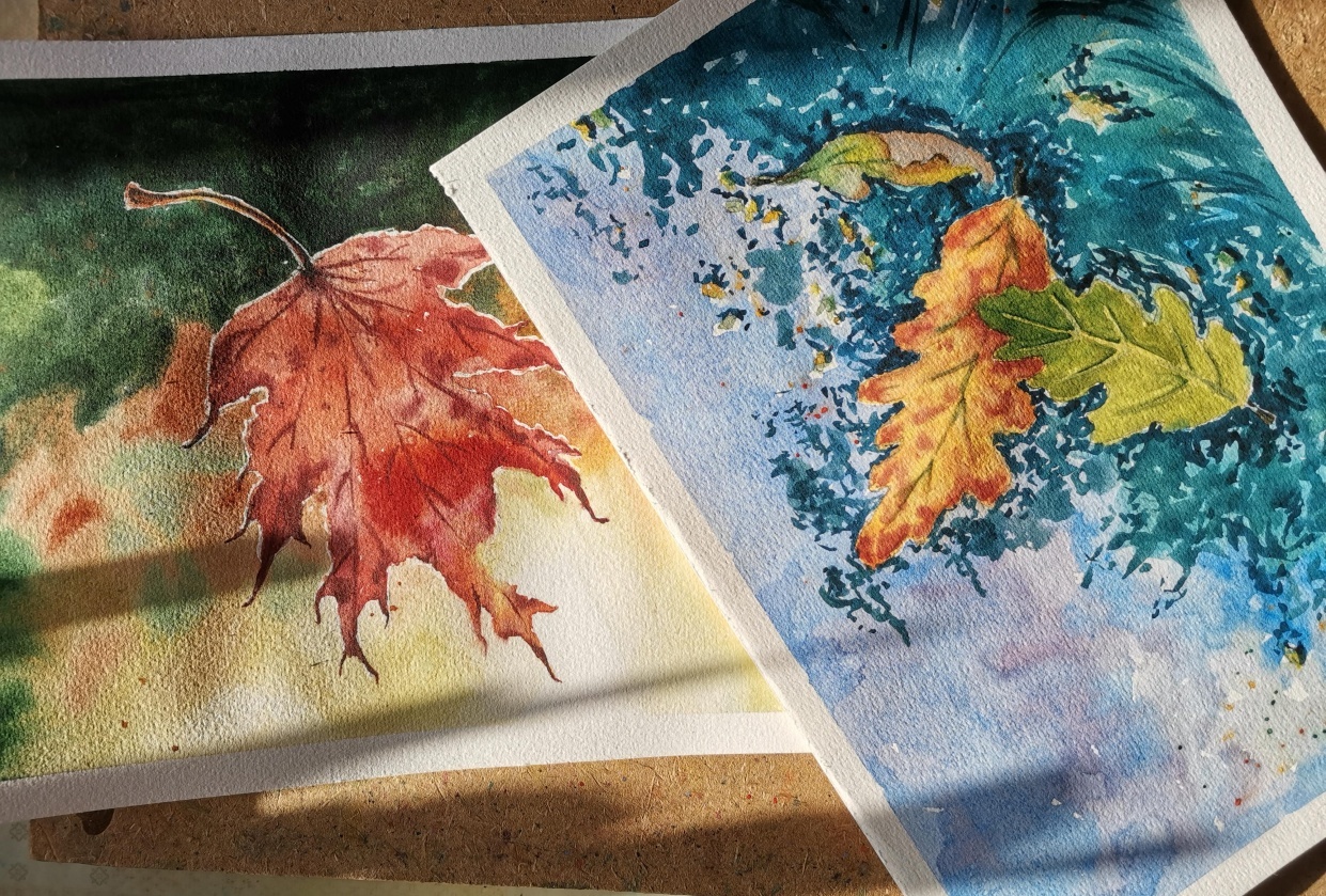 Expressive Autumn Leaves - student project