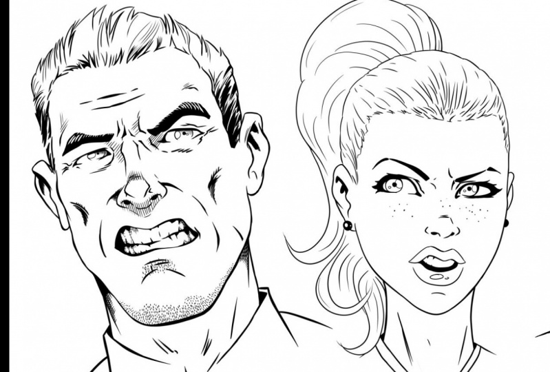 Inking for comics