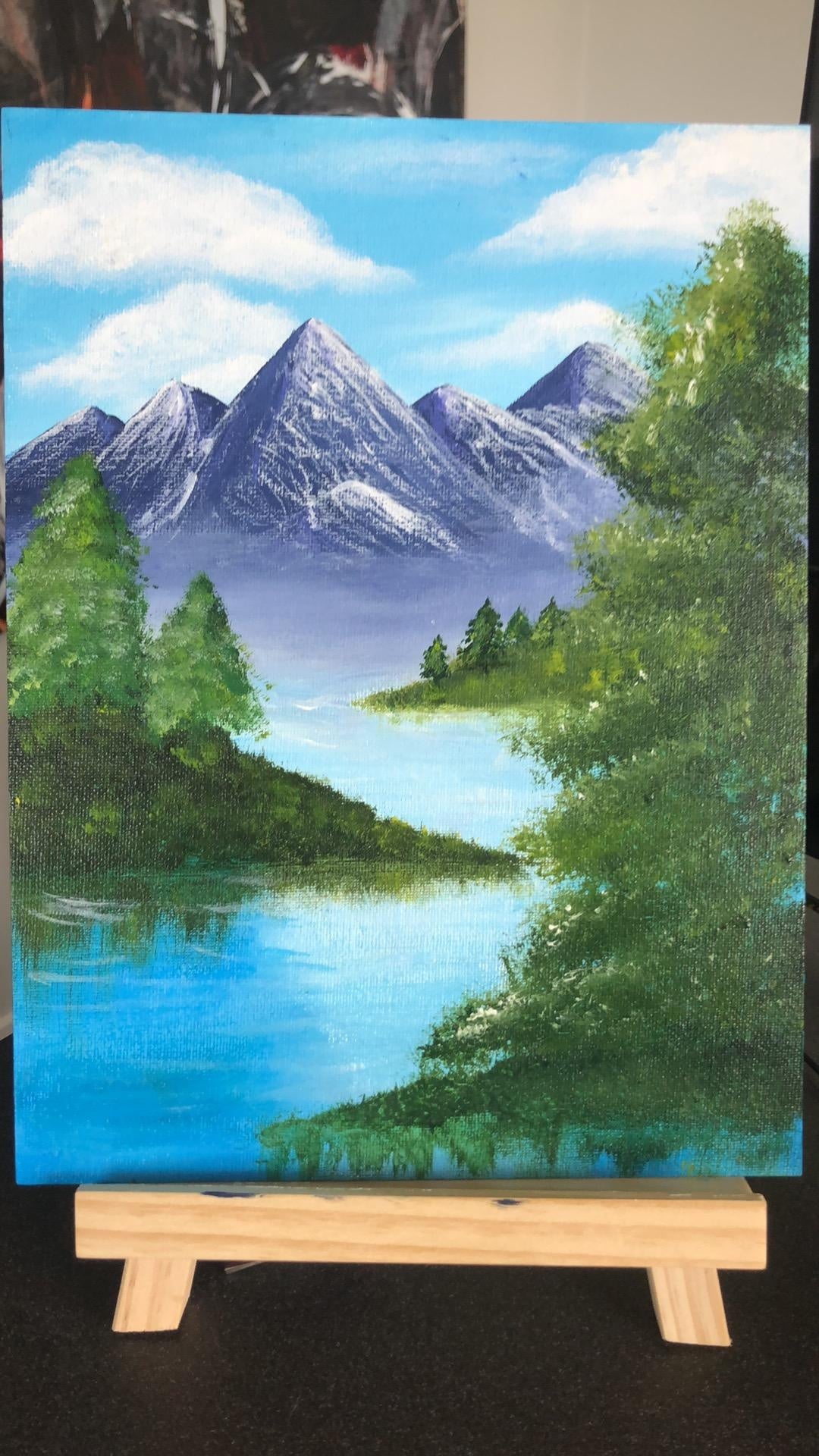Acrylic Landscape - student project