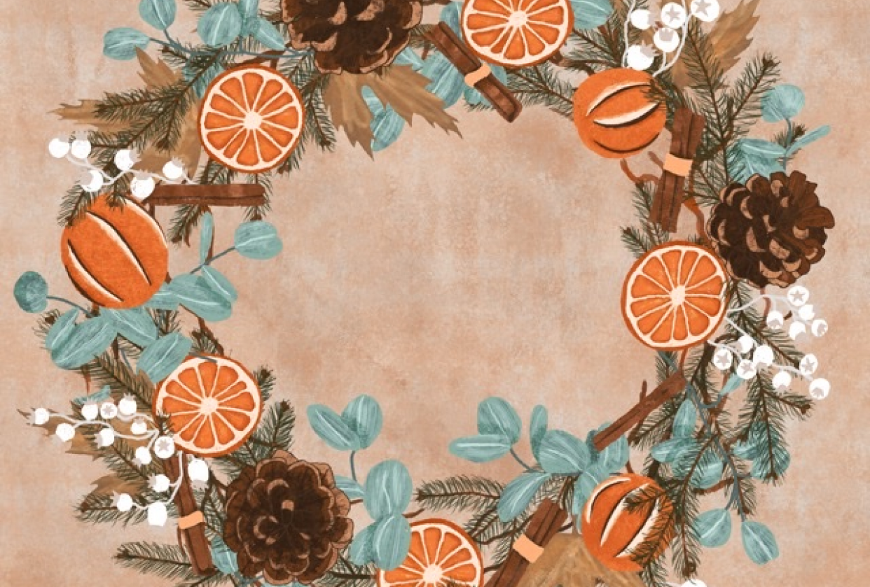 Autumn wreath - student project