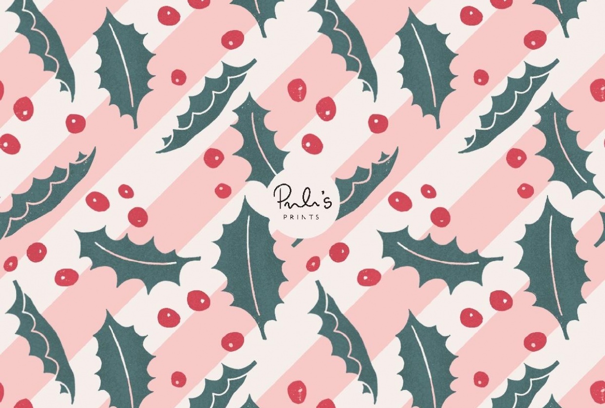 Striped Patterns with a Christmas Feel - student project