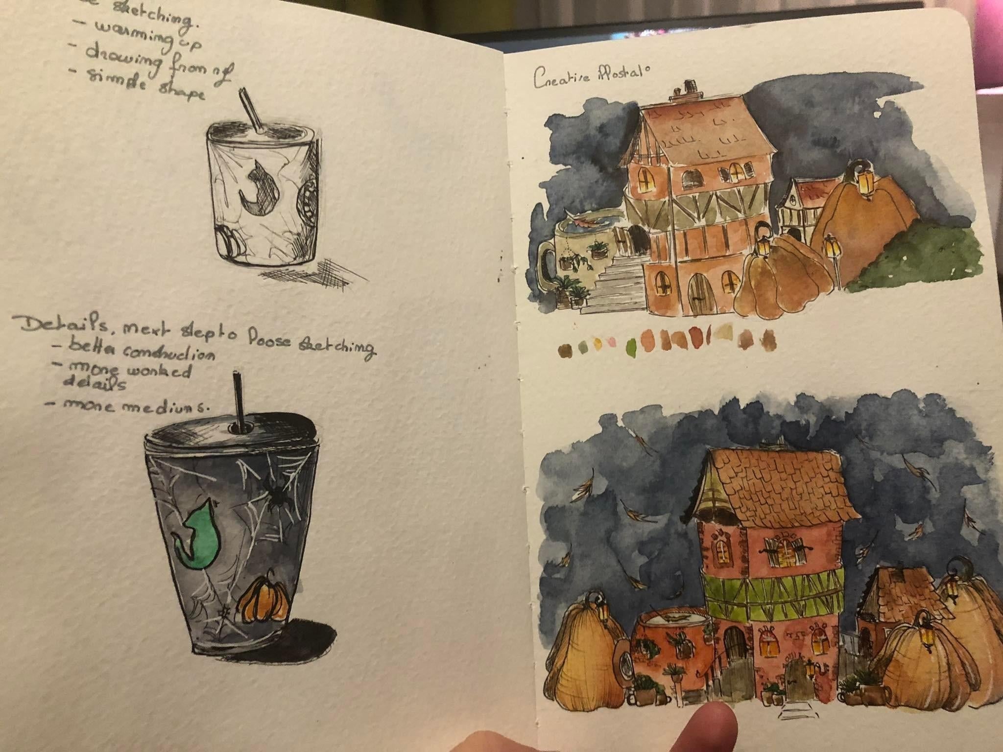 Sketching for a day - student project