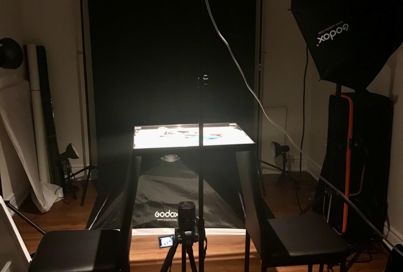 Photogram set up.