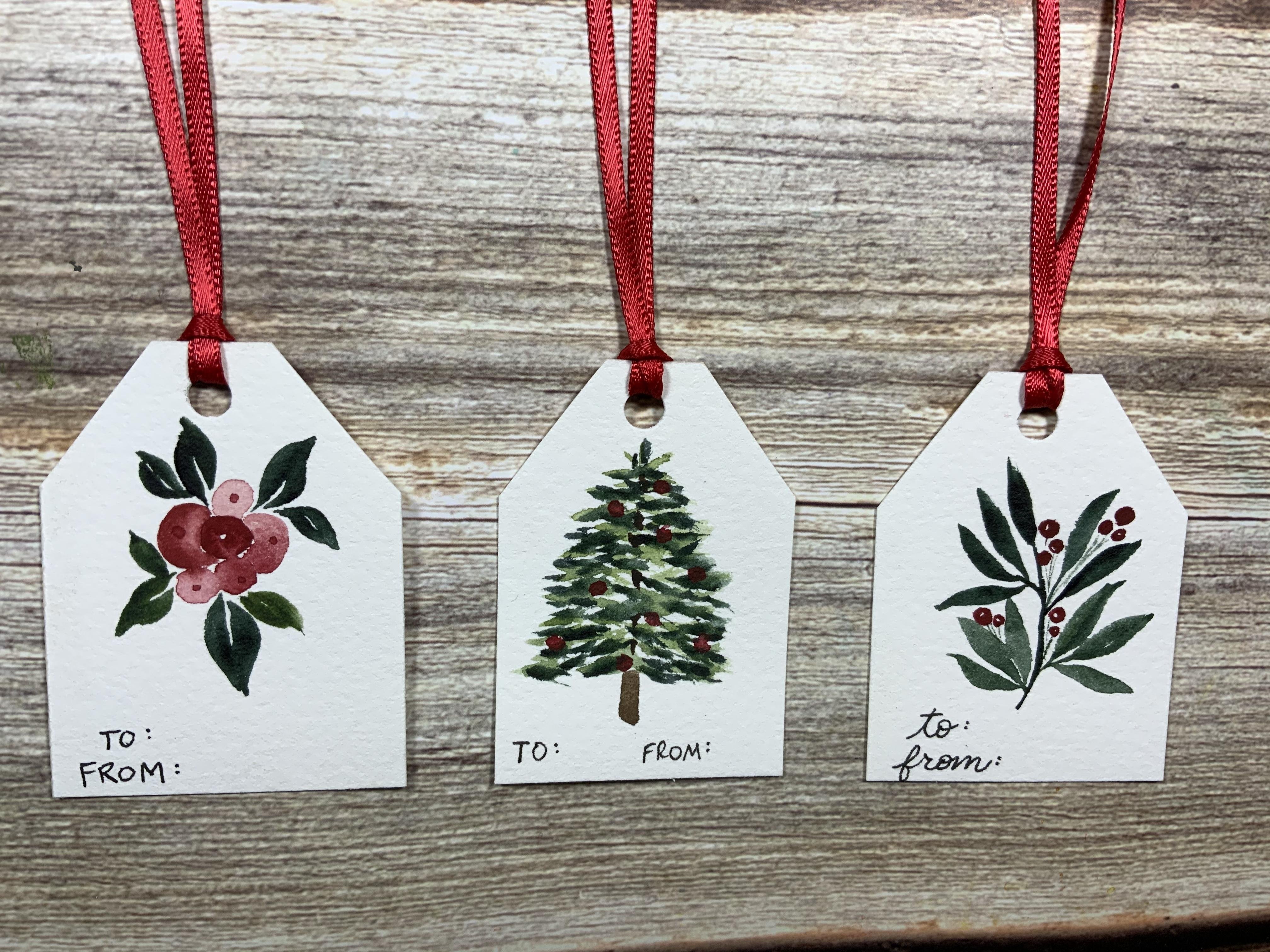 Christmas Gift Tags - student project