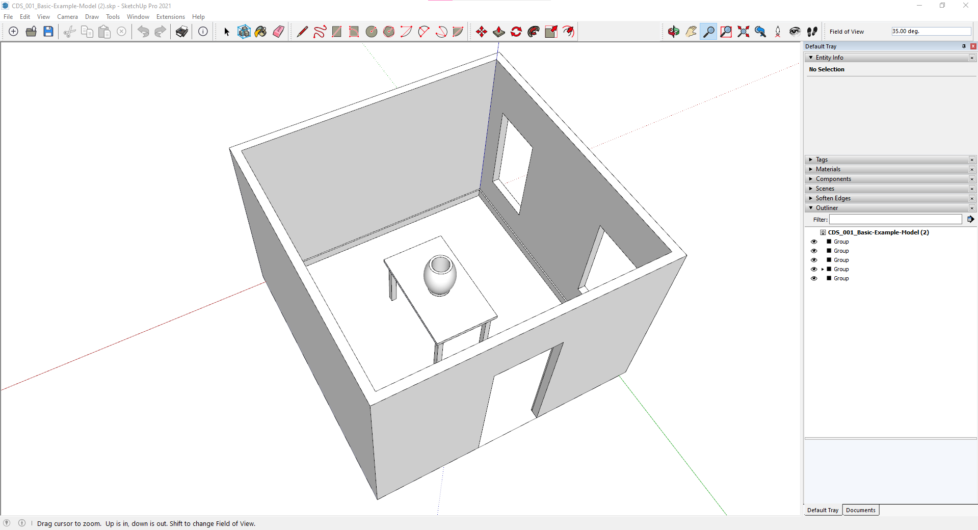 A Simple Model with the Basics