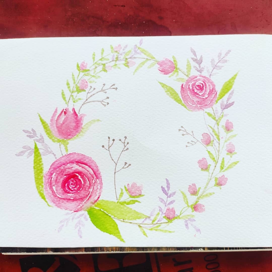 My floral wreath - student project